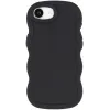 Phonesta Wavy Silikon Back Cover Hülle für Apple iPhone 17e/16e - Schwarz