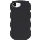 Phonesta Wavy Silikon Back Cover Hülle für Apple iPhone 17e/16e - Schwarz