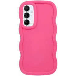 Phonesta Wavy Silikon Back Cover Hülle für Samsung Galaxy A15 4G/5G - Hot Pink