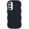 Phonesta Wavy Silikon Back Cover Hülle für Samsung Galaxy A15 4G/5G - Schwarz