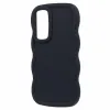 Phonesta Wavy Silikon Back Cover Hülle für Samsung Galaxy A15 4G/5G - Schwarz 3