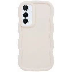 Phonesta Wavy Silikon Back Cover Hülle für Samsung Galaxy A35 - Beige