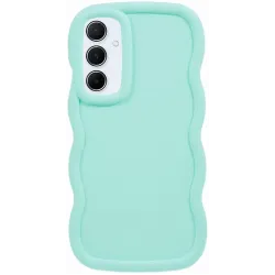 Phonesta Wavy Silikon Back Cover Hülle für Samsung Galaxy A35 - Minzgrün