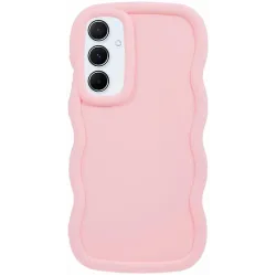 Phonesta Wavy Silikon Back Cover Hülle für Samsung Galaxy A35 - Rosa