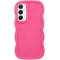 Phonesta Wavy Silikon Back Cover Hülle für Samsung Galaxy A55 - Hot Pink