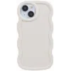 Phonesta Wavy Silikon Back Cover Hülle für Apple iPhone 15 - Beige