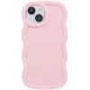 Phonesta Wavy Silikon Back Cover Hülle für Apple iPhone 15 - Rosa