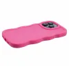 Phonesta Wavy Silikon Back Cover Hülle für Apple iPhone 15 Pro - Hot Pink 5