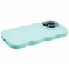 Phonesta Wavy Silikon Back Cover Hülle für Apple iPhone 15 Pro - Minzgrün 5