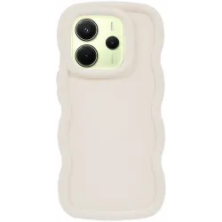 Phonesta Wavy Silikon Back Cover Hülle für Xiaomi Redmi Note 14 4G - Beige