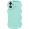 Phonesta Wavy Silikon Back Cover Hülle für Apple iPhone 17 - Minzgrün