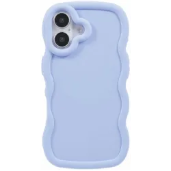 Phonesta Wavy Silikon Back Cover Hülle für Apple iPhone 17 - Lila