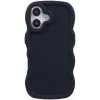 Phonesta Wavy Silikon Back Cover Hülle für Apple iPhone 17 - Schwarz