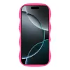 Phonesta Wavy Silikon Back Cover Hülle für Apple iPhone 17 Pro - Hot Pink 3