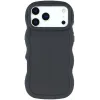 Phonesta Wavy Silikon Back Cover Hülle für Apple iPhone 17 Pro - Schwarz