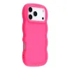 Phonesta Wavy Silikon Back Cover Hülle für Apple iPhone 17 Pro Max - Hot Pink 2