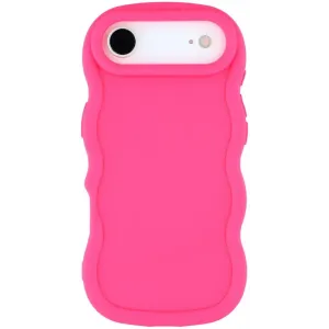 Phonesta Wavy Silikon Back Cover Hülle für Apple iPhone Air - Hot Pink