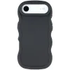 Phonesta Wavy Silikon Back Cover Hülle für Apple iPhone Air - Schwarz