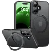 Torras Ostand Pro Back Cover Hülle mit MagSafe für Apple iPhone 16 Plus - Schwarz 0