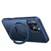 Torras Ostand Pro Back Cover Hülle mit MagSafe für Apple iPhone 16 Pro Max - Dunkelblau 4