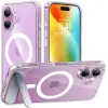 Torras Pstand Back Cover Hülle mit MagSafe für Apple iPhone 16 Plus - Transparent 0