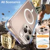 Torras Pstand Back Cover Hülle mit MagSafe für Apple iPhone 16 Pro Max - Transparent 2