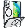 Torras Ostand R Fusion Back Cover Hülle mit MagSafe für Apple iPhone 16 Pro - Schwarz 0
