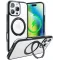 Torras Ostand R Fusion Back Cover Hülle mit MagSafe für Apple iPhone 16 Pro - Schwarz