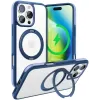 Torras Ostand R Fusion Back Cover Hülle mit MagSafe für Apple iPhone 16 Pro - Dunkelblau 0