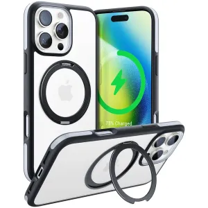 Torras Ostand R Fusion Back Cover Hülle mit MagSafe für Apple iPhone 16 Pro Max - Schwarz