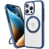 Torras Ostand R Fusion Back Cover Hülle mit MagSafe für Apple iPhone 16 Pro Max - Dunkelblau 3