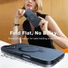 Torras Ostand Spin Back Cover Hülle mit MagSafe für Apple iPhone 16 - Schwarz 5