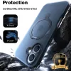 Torras Ostand Spin Back Cover Hülle mit MagSafe für Apple iPhone 16 - Transparent 1