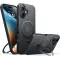 Torras Ostand Spin Back Cover Hülle mit MagSafe für Apple iPhone 16 Plus - Schwarz