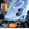 Torras Diamond Back Cover Hülle mit MagSafe für Apple iPhone 16 - Transparent 1