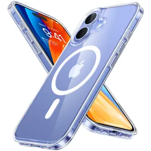 Torras Diamond Back Cover Hülle mit MagSafe für Apple iPhone 16 Plus - Transparent