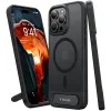 Torras Pstand Back Cover Hülle mit MagSafe für Apple iPhone 15 Pro Max - Schwarz 0