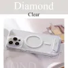 Torras Pstand Back Cover Hülle mit MagSafe für Apple iPhone 15 Pro Max - Transparent 4