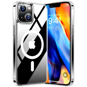 Torras Diamond Back Cover Hülle mit MagSafe für Apple iPhone 15 - Transparent
