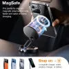 Torras Diamond Back Cover Hülle mit MagSafe für Apple iPhone 15 Pro - Transparent 2