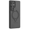 Torras Ostand Spin Back Cover Hülle mit MagSafe für Samsung Galaxy S25 Ultra - Schwarz 1