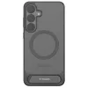 Torras Pstand Back Cover Hülle mit MagSafe für Samsung Galaxy S25 Plus - Schwarz 2
