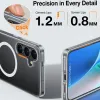 Torras Pstand Back Cover Hülle mit MagSafe für Samsung Galaxy S25 Plus - Transparent 2
