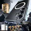 Torras Pstand Back Cover Hülle mit MagSafe für Samsung Galaxy S25 Plus - Transparent 4