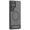 Torras Pstand Back Cover Hülle mit MagSafe für Samsung Galaxy S25 Ultra - Schwarz 1