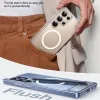 Torras Pstand Back Cover Hülle mit MagSafe für Samsung Galaxy S25 Ultra - Transparent 6