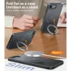 Torras Ostand Spin Back Cover Hülle mit MagSafe für Apple iPhone 17e/16e - Schwarz 6