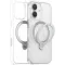 Torras Ostand Spin Back Cover Hülle mit MagSafe für Apple iPhone 17 - Transparent