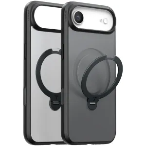 Torras Ostand Spin Back Cover Hülle mit MagSafe für Apple iPhone Air - Schwarz