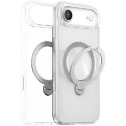 Torras Ostand Spin Back Cover Hülle mit MagSafe für Apple iPhone Air - Transparent